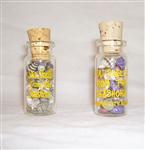 NGH105C Sea Shells from the Seashore in Mini Glass Bottle With Custom Imprint